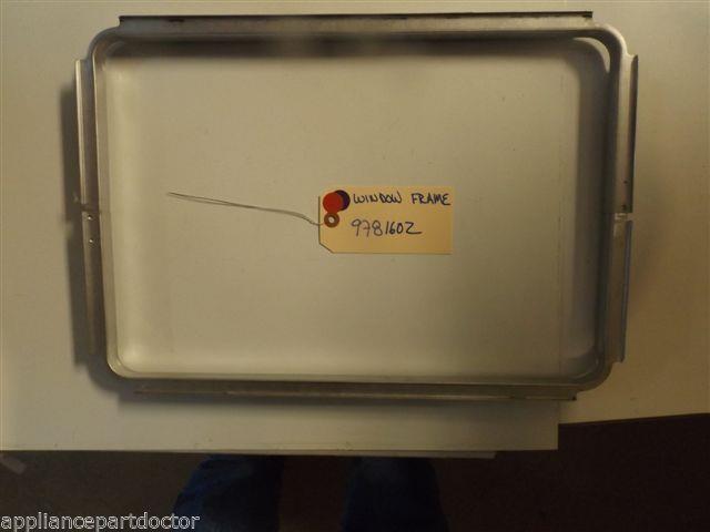 KITCHENAID STOVE 9781602 Frame, Window used part KITCHENAID STOVE 9781602 Frame, Window used part